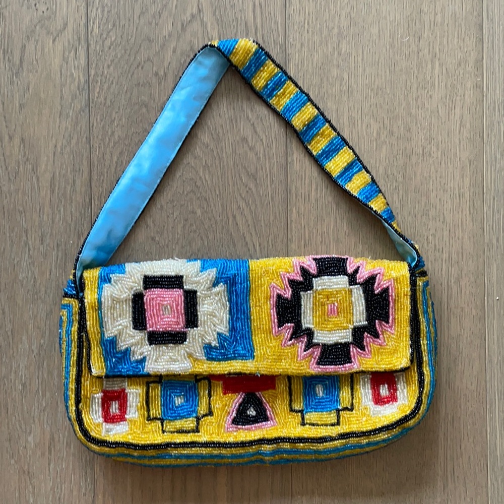 STAUD BAG DUPE VINTAGE CHRISTINA BEADED PURSE